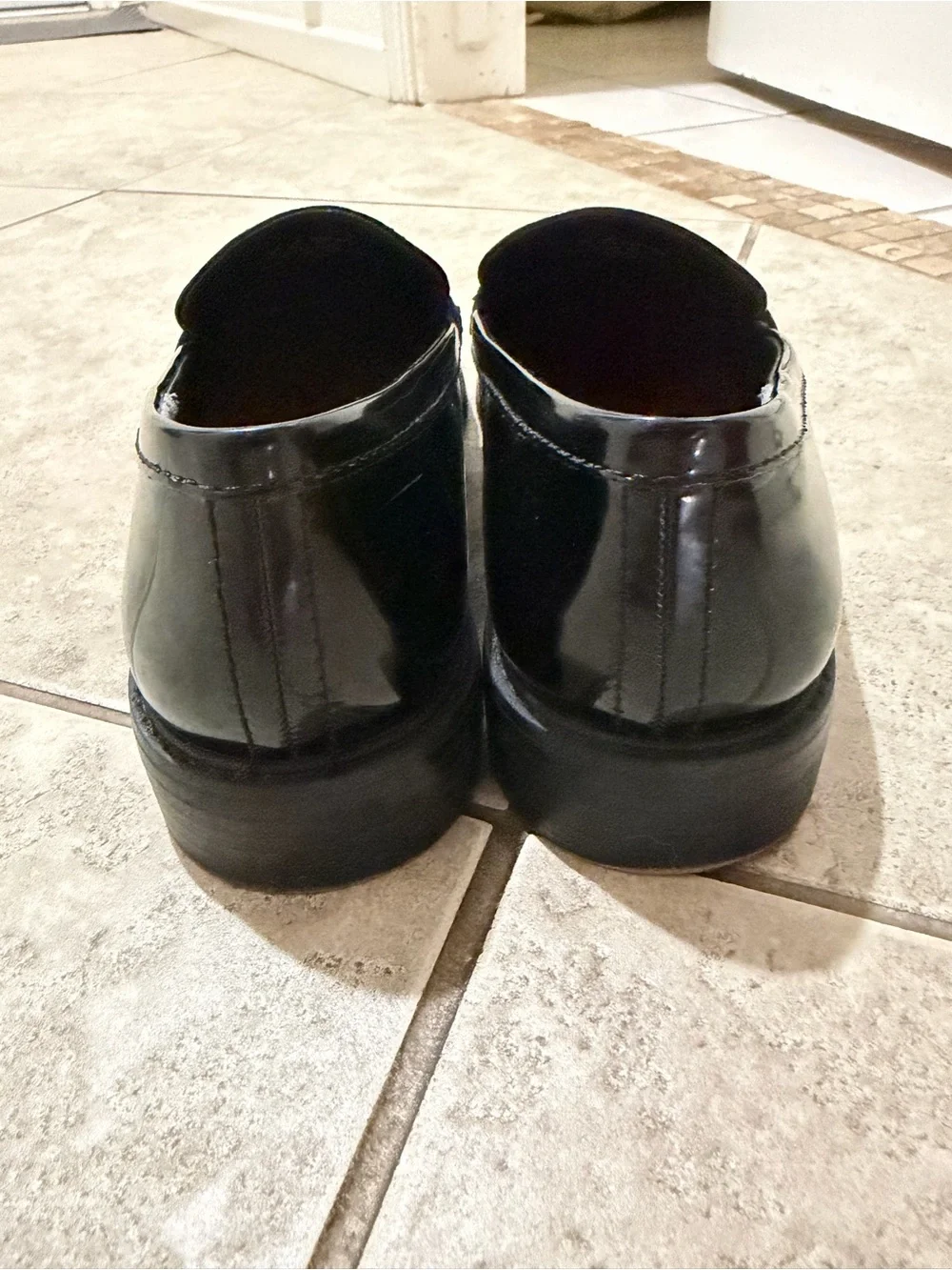 Franco Sarto Black Patent Leather Women’s Loafers